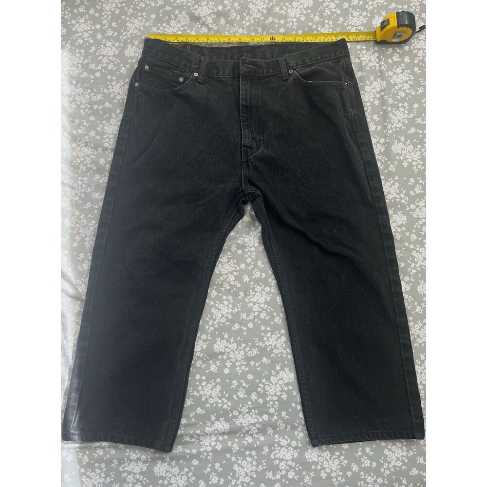 Levi's 505 Mens Jeans 40x29 Black Regular Fit Straight Leg Zip Fly 00505-0260